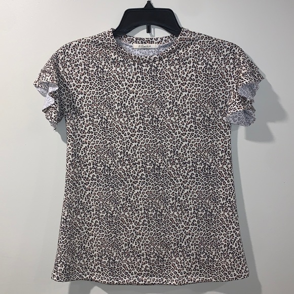 girls leopard print top - Picture 1 of 4